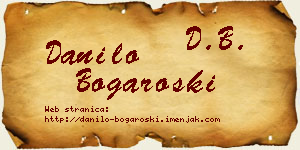 Danilo Bogaroški vizit kartica